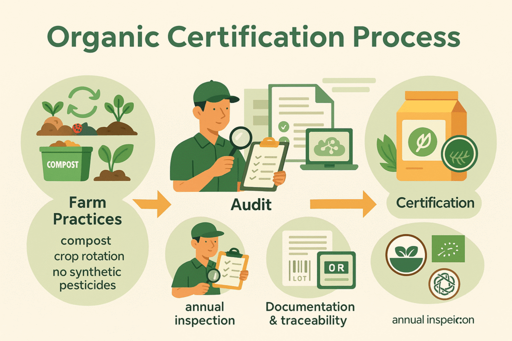 Organic Certification Process infographic